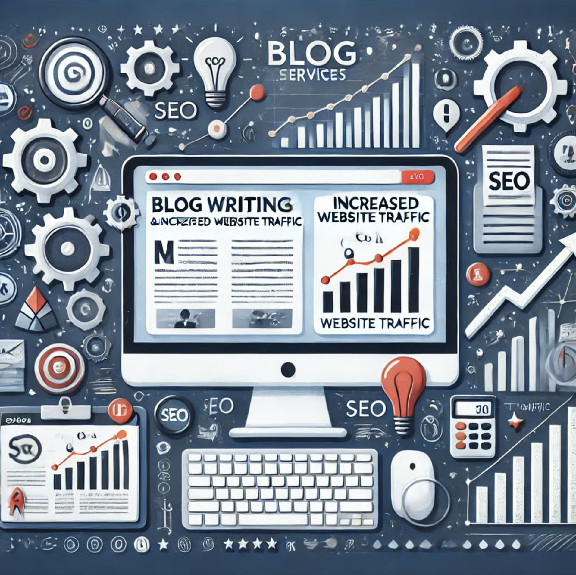 Graphic of SEO services at beSEO Pro